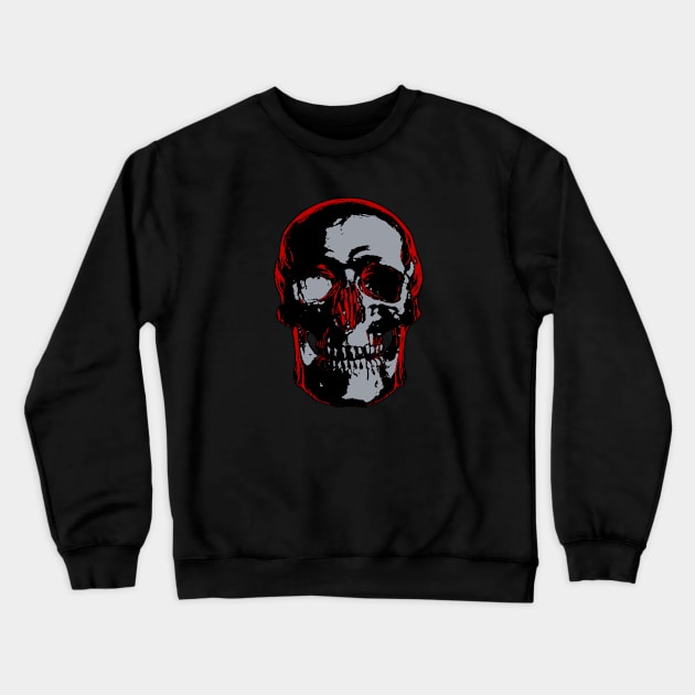 Skull Crewneck Sweatshirt by FurryBallBunny